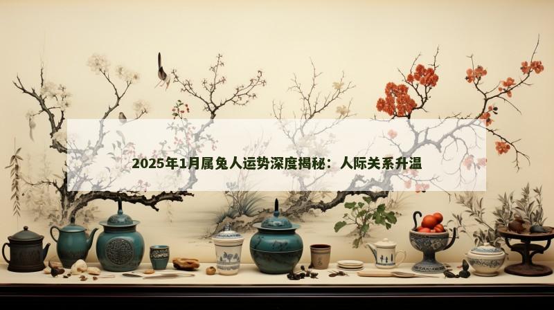 2025年1月属兔人运势深度揭秘:人际关系升温