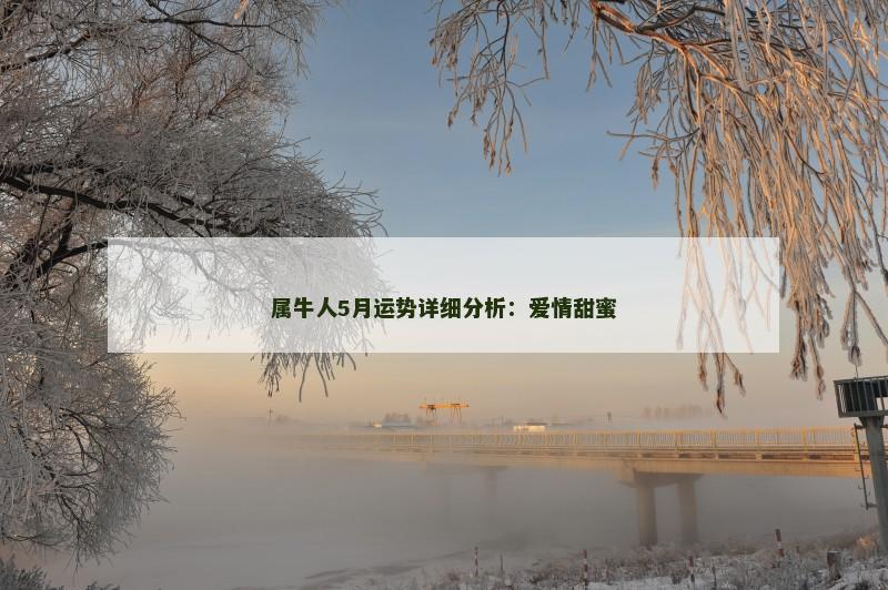 属牛人5月运势详细分析:爱情甜蜜