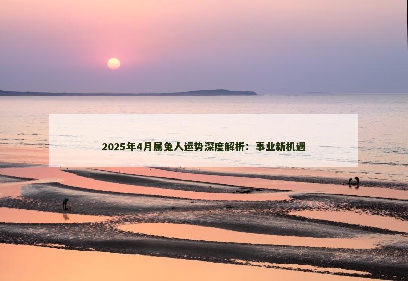 2025年4月属兔人运势深度解析：事业新机遇