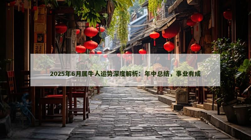 2025年6月属牛人运势深度解析:年中总结,事业有成