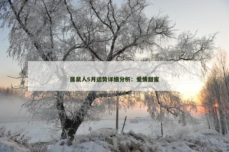 属鼠人5月运势详细分析:爱情甜蜜