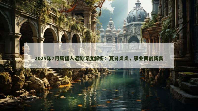 2025年7月属猪人运势深度解析:夏日炎炎,事业再创新高