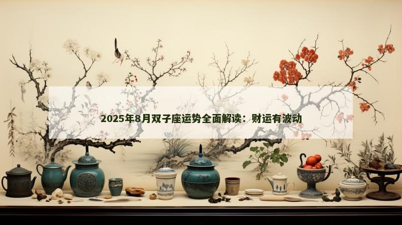 2025年8月双子座运势全面解读:财运有波动