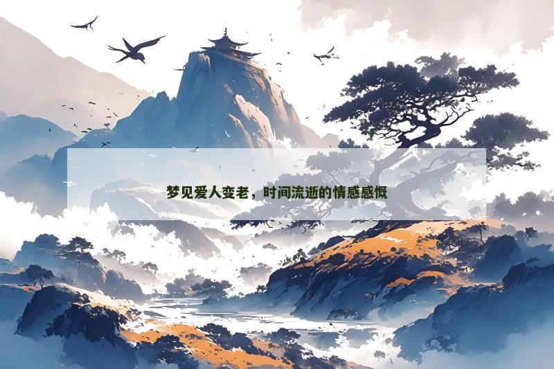 梦见爱人变老,时间流逝的情感感慨