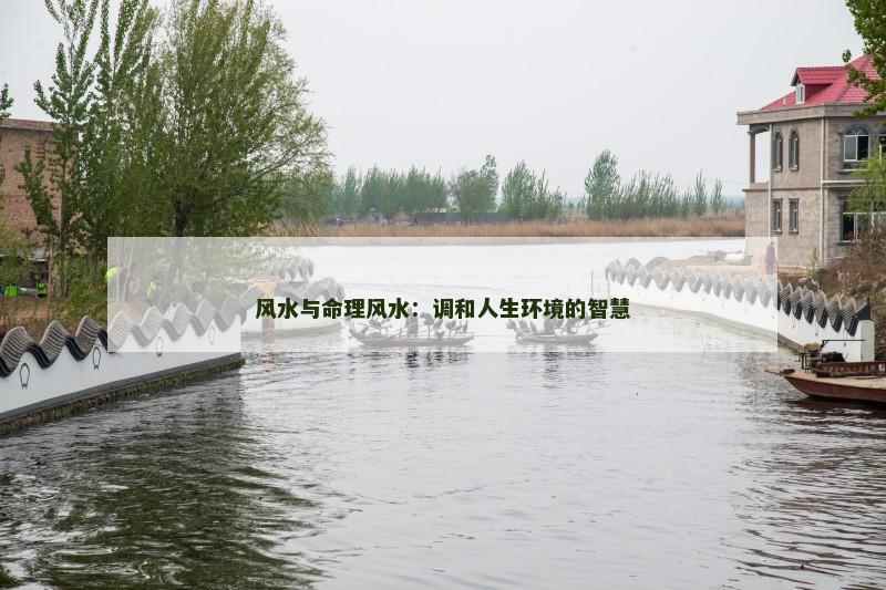 风水与命理风水:调和人生环境的智慧