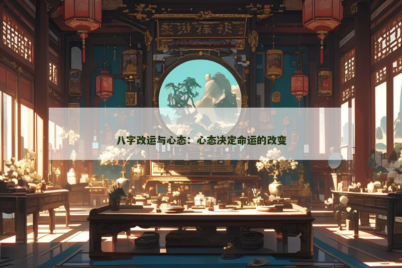 八字改运与心态:心态决定命运的改变