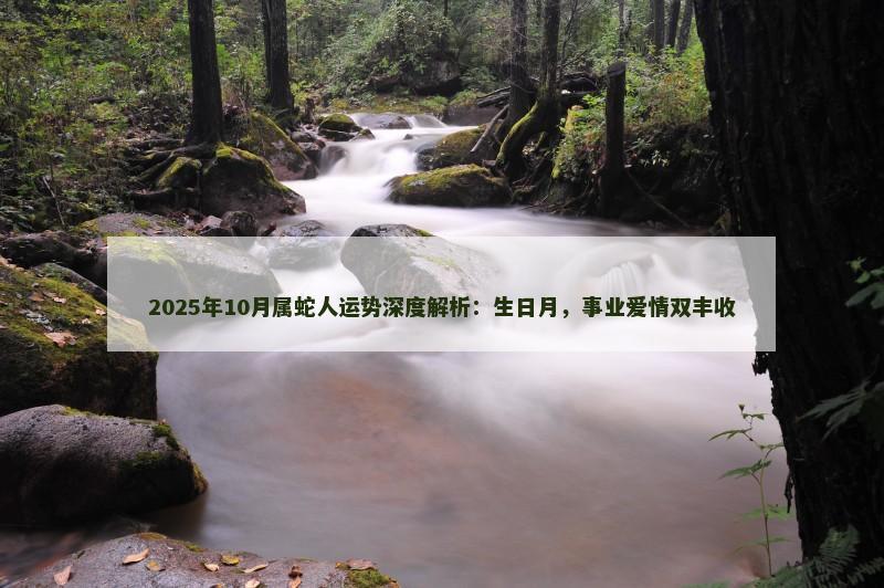 2025年10月属蛇人运势深度解析:生日月,事业爱情双丰收