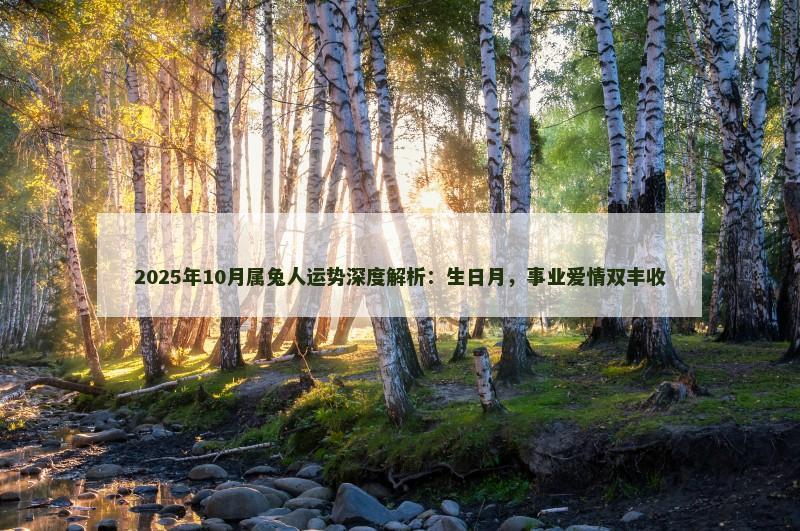 2025年10月属兔人运势深度解析:生日月,事业爱情双丰收