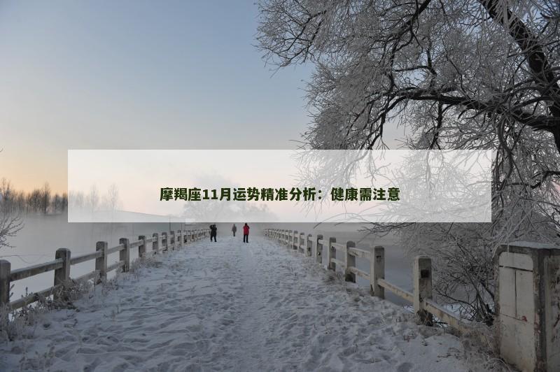 摩羯座11月运势精准分析:健康需注意