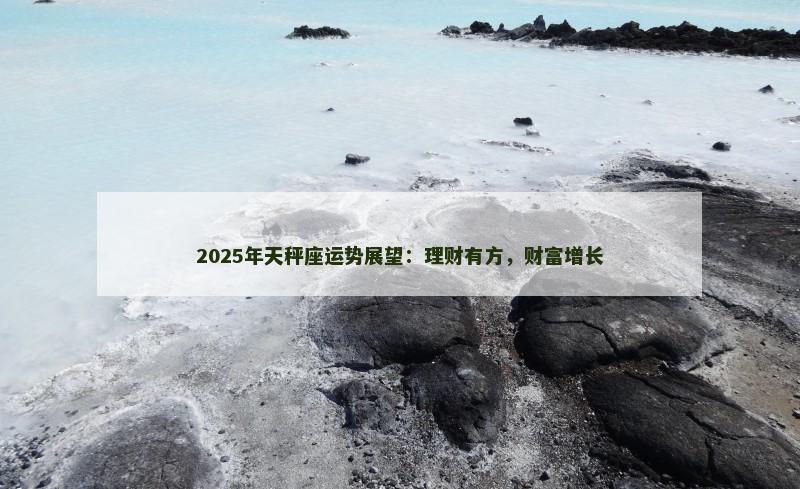 2025年天秤座运势展望:理财有方,财富增长