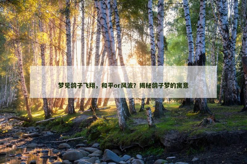 梦见鸽子飞翔,和平or风波?揭秘鸽子梦的寓意