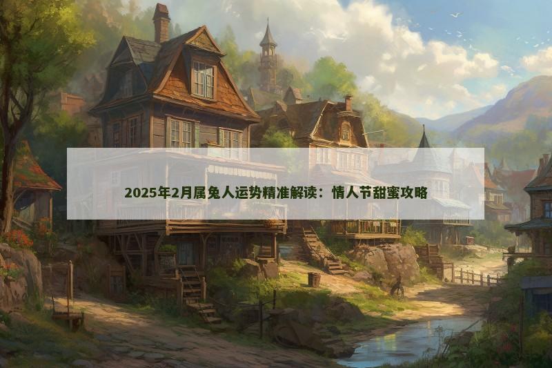 2025年2月属兔人运势精准解读:情人节甜蜜攻略