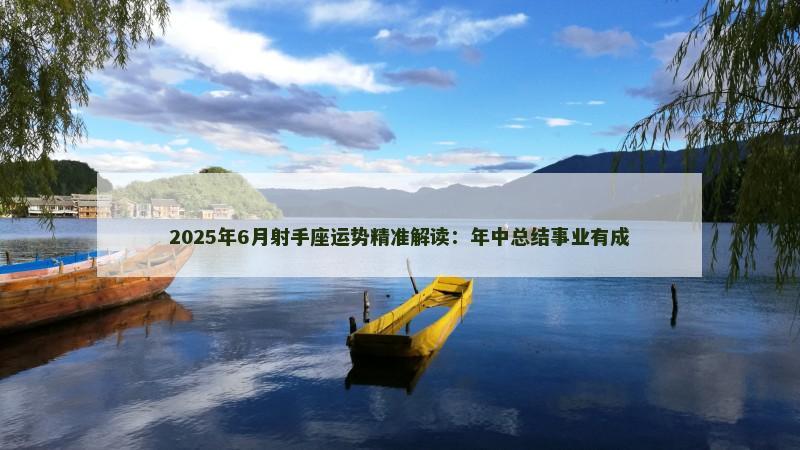 2025年6月射手座运势精准解读:年中总结事业有成