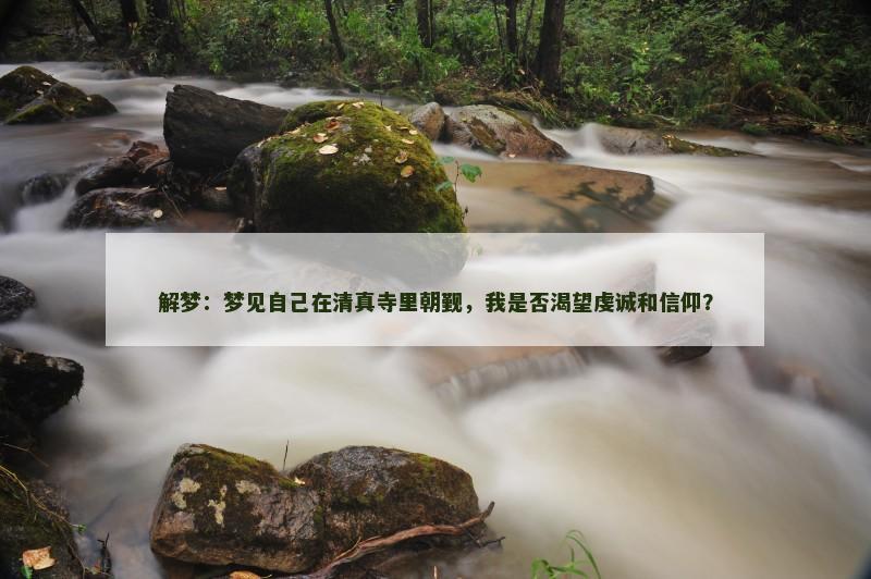 解梦:梦见自己在清真寺里朝觐,我是否渴望虔诚和信仰?