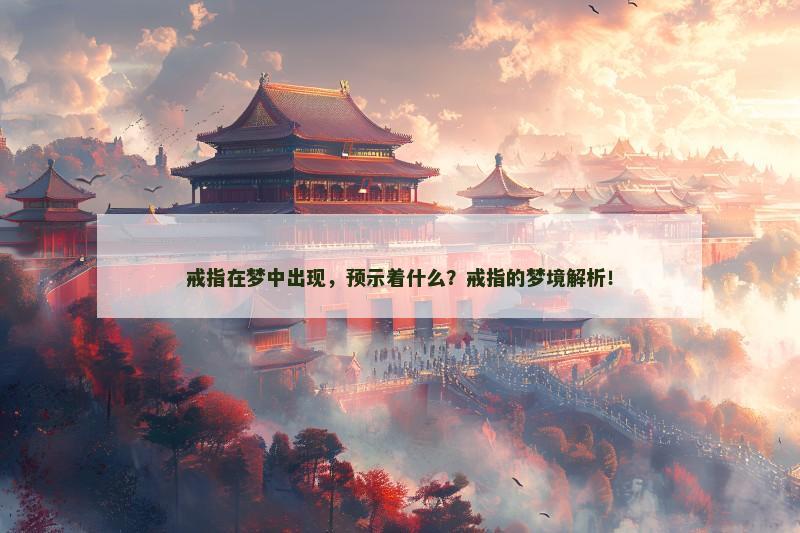 戒指在梦中出现,预示着什么?戒指的梦境解析!