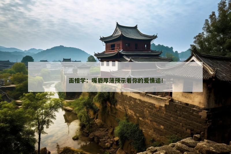 面相学：嘴唇厚薄预示着你的爱情运！