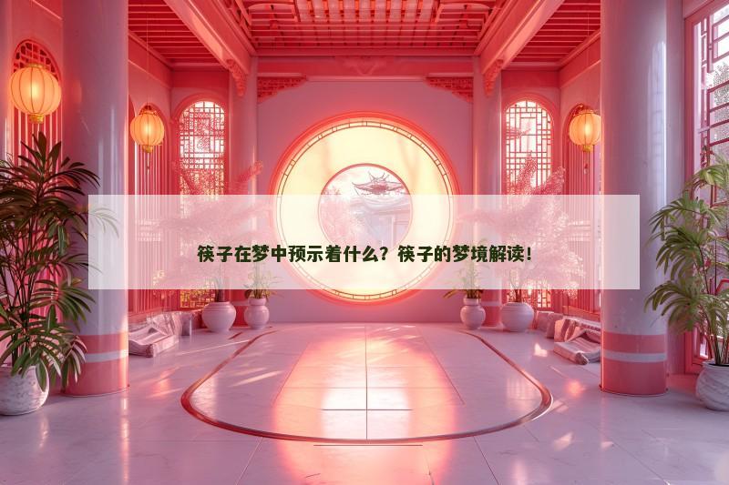 筷子在梦中预示着什么？筷子的梦境解读！