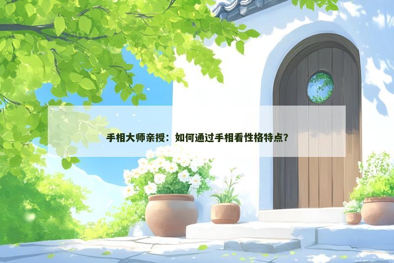 手相大师亲授：如何通过手相看性格特点？