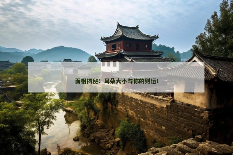 面相揭秘：耳朵大小与你的财运！