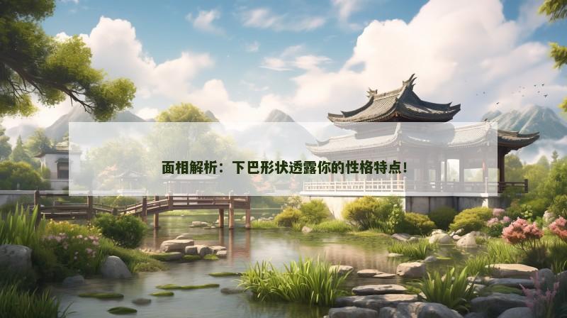 面相解析：下巴形状透露你的性格特点！