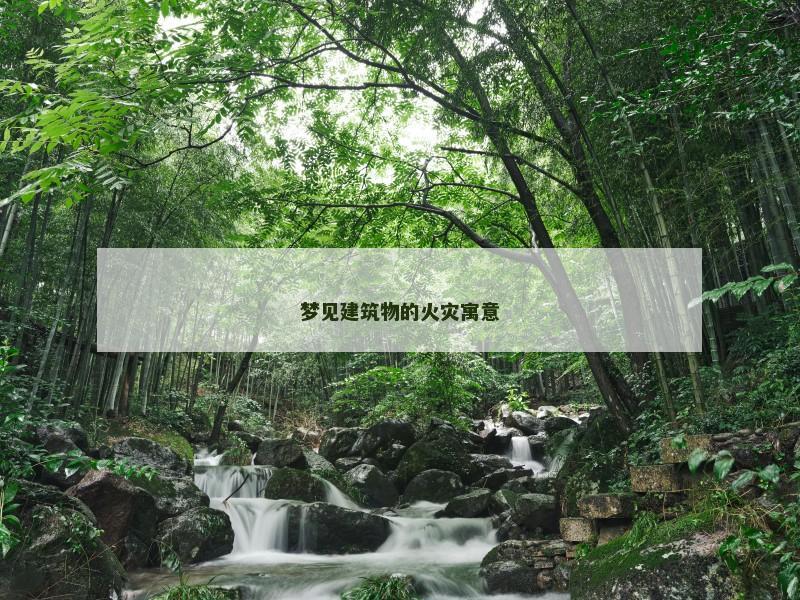 梦见建筑物的火灾寓意