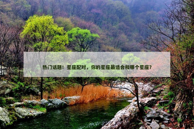 热门话题！星座配对，你的星座最适合和哪个星座？