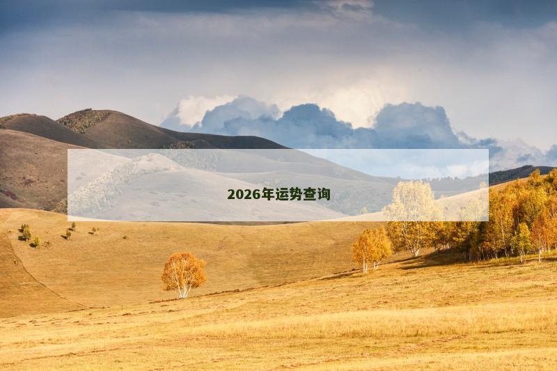 2026年运势查询
