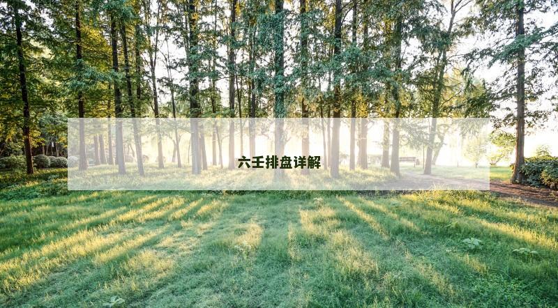 六壬排盘详解