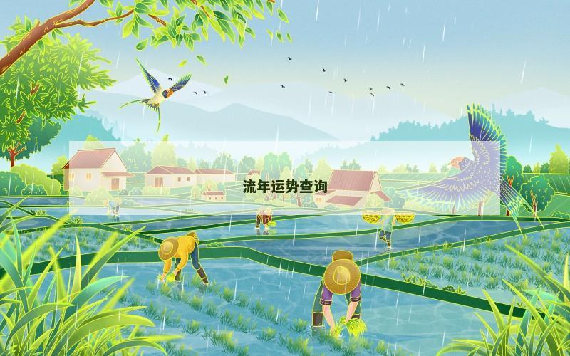 流年运势查询