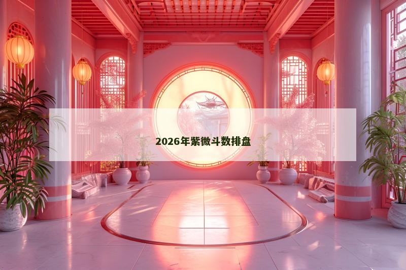 2026年紫微斗数排盘