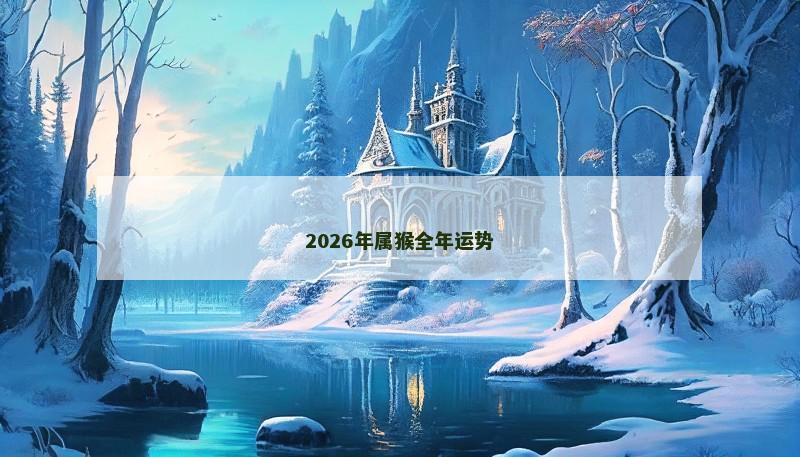 2026年属猴全年运势