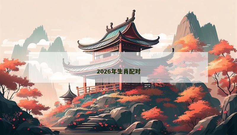 2026年生肖配对