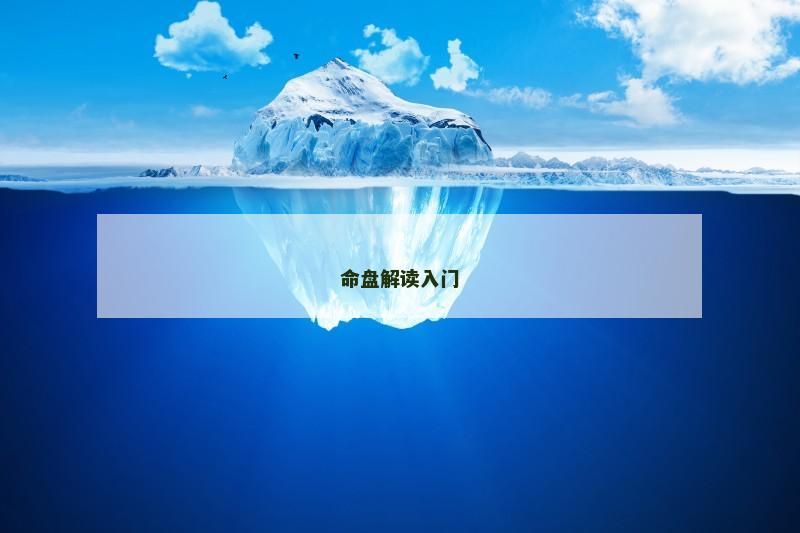 命盘解读入门