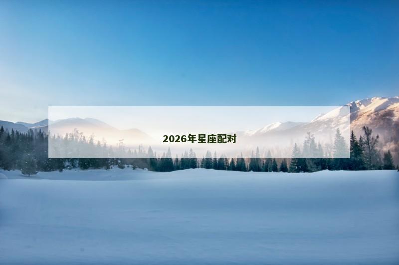 2026年星座配对