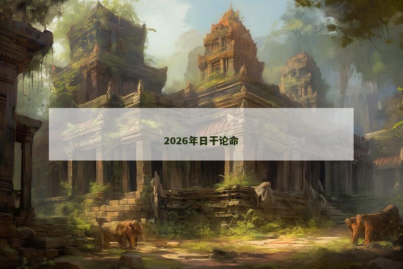 2026年日干论命